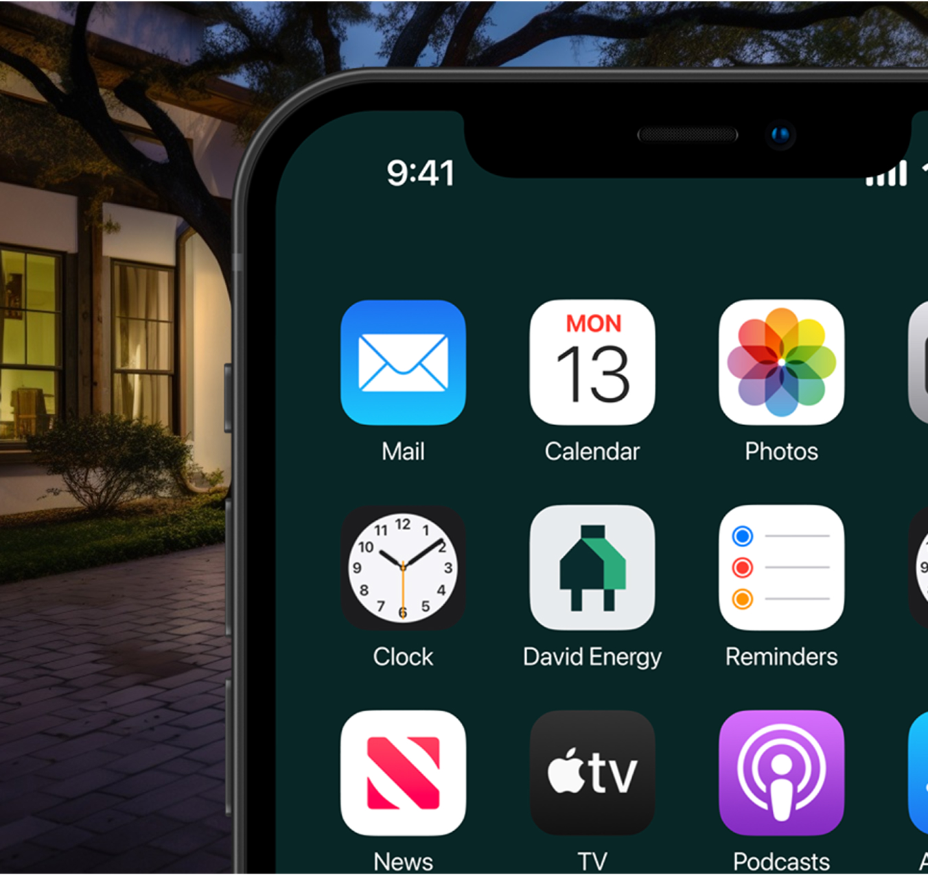 David Energy app screens